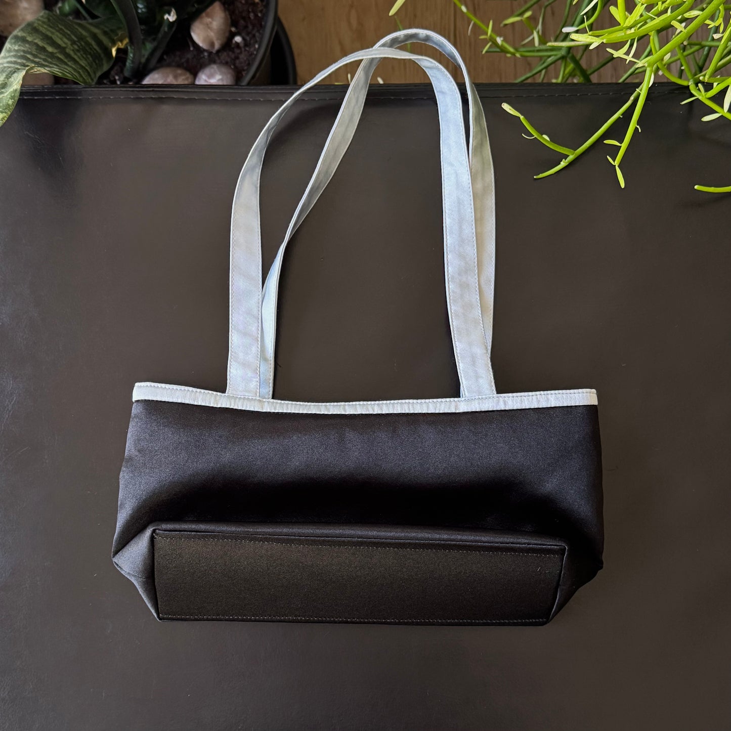 Black & Silver Shell Mini Purse