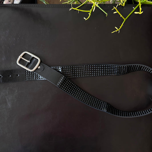 Black Cutout Belt
