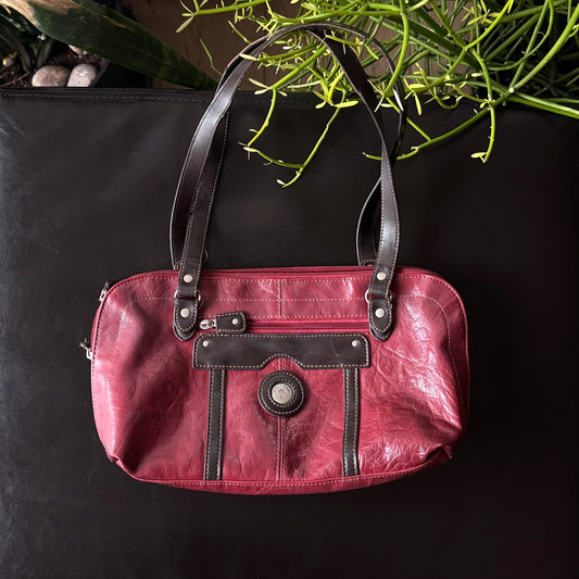 Dark Red & Brown Purse
