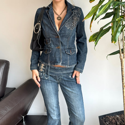 Beaded Denim Jacket