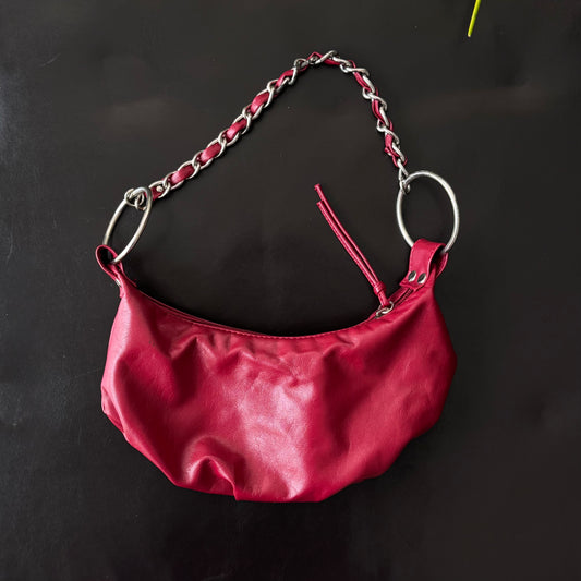Dark Red Mini Purse